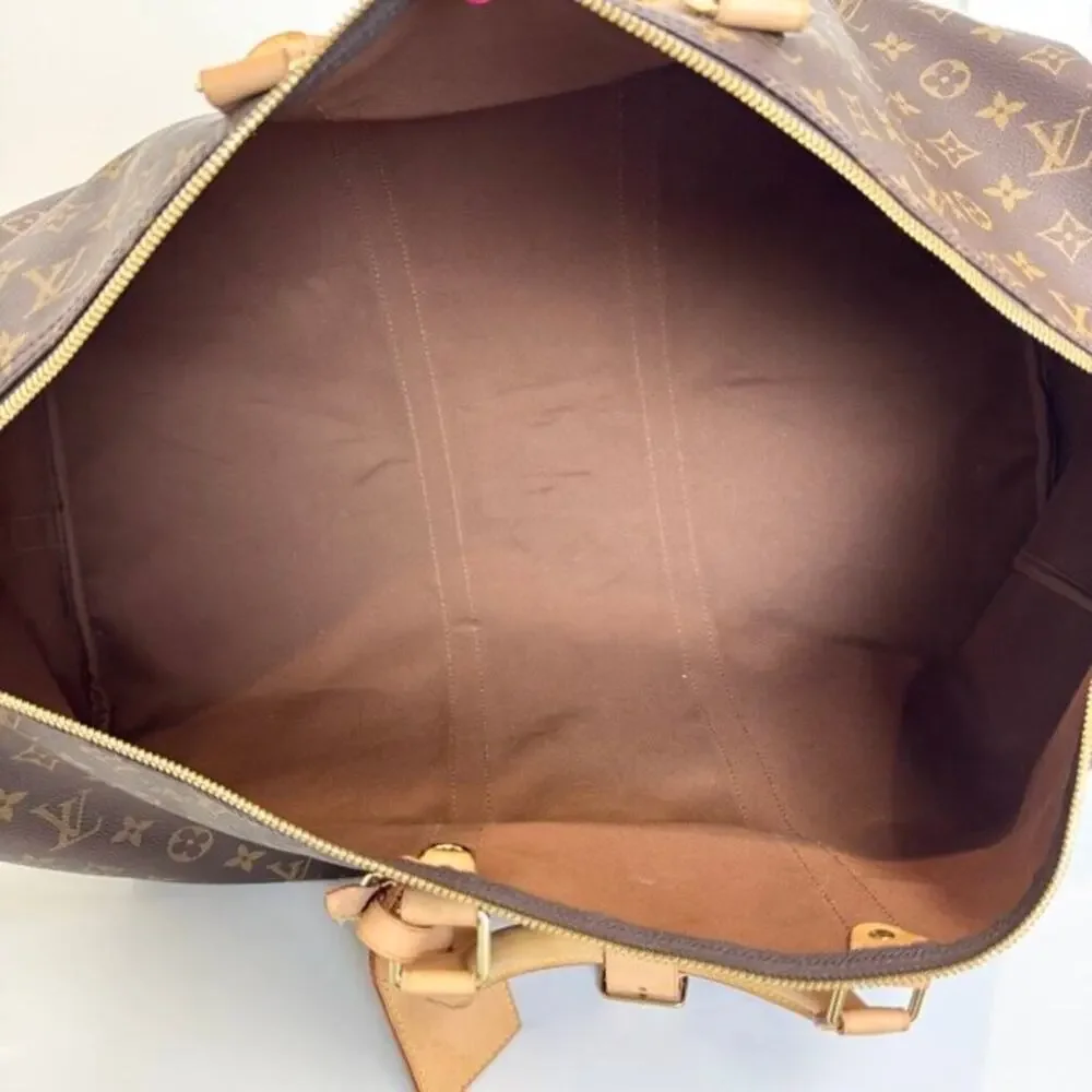 Louis Vuitton Monogram Canvas Keepall Bandouliere 60 Large Travel Duffle Bag LV